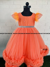 Load image into Gallery viewer, BT1281 Sunkissed Coral Celebration Gown - Where Joy Meets Style