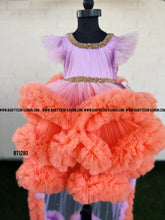 Load image into Gallery viewer, BT1280 Sunset Ruffle Fantasy Gown – A Burst of Joy