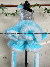 Load image into Gallery viewer, BT1013 Ice Queen Sparkle Gown - Let Her Shine Like Frozen Royalty
