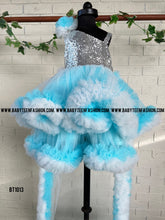 Load image into Gallery viewer, BT1013 Ice Queen Sparkle Gown - Let Her Shine Like Frozen Royalty