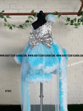 Load image into Gallery viewer, BT1013 Ice Queen Sparkle Gown - Let Her Shine Like Frozen Royalty
