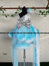 Load image into Gallery viewer, BT1013 Ice Queen Sparkle Gown - Let Her Shine Like Frozen Royalty