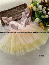 Load image into Gallery viewer, BT1015 Pearl-Dusted Blush Party Gown