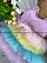 Load image into Gallery viewer, BT774 Pastel Parade Charm: Whimsical Dress for Petite Fashionistas