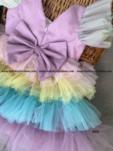 Load image into Gallery viewer, BT774 Pastel Parade Charm: Whimsical Dress for Petite Fashionistas