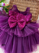 Load image into Gallery viewer, BT777 Sparkling Plum Princess Dress
