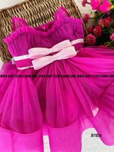 Load image into Gallery viewer, BT1034 Fuchsia Flair Ruffle Dress
