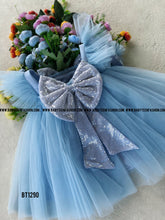 Load image into Gallery viewer, BT1290 Sky Blue Sparkle Dress
