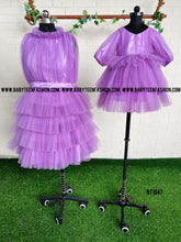 Load image into Gallery viewer, BT1047 Lavender Layers: Playful Mother-Child Ensemble