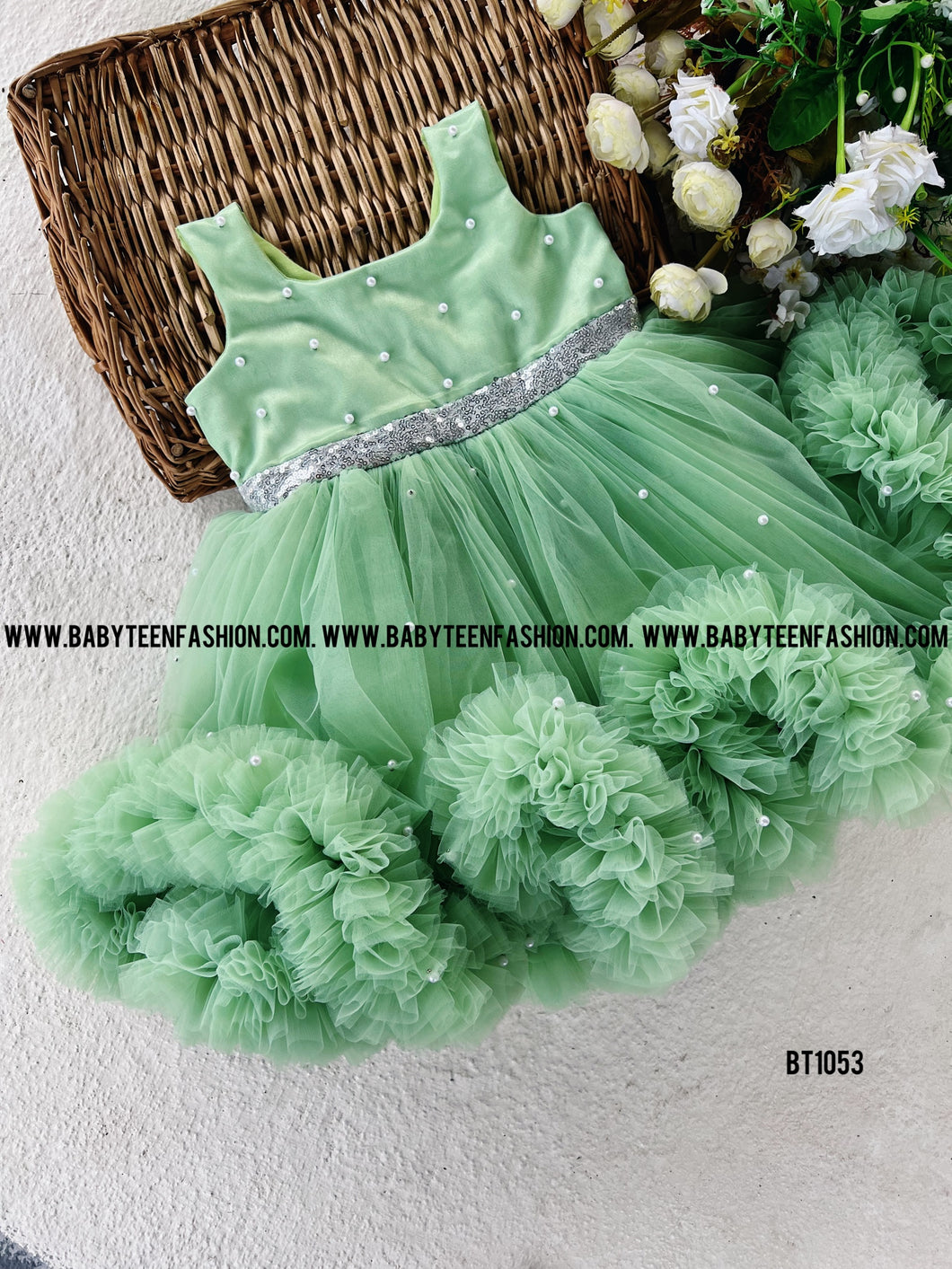 BT1053 Enchanted Garden Party Dress for Little Princesses