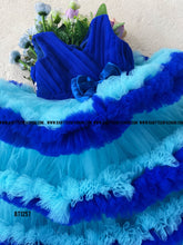 Load image into Gallery viewer, BT1257 Oceanic Ombre Ruffle Dress – Dive into Delight