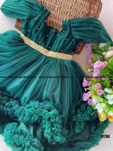 Load image into Gallery viewer, BT784 Emerald Elegance: Baby Gala Gown