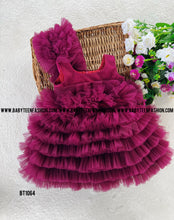 Load image into Gallery viewer, BT1064 Plum Perfection Party Dress - Layers of Love and Elegance