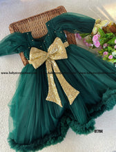 Load image into Gallery viewer, BT784 Emerald Elegance: Baby Gala Gown