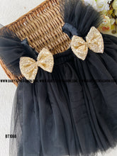 Load image into Gallery viewer, BT1066 Midnight Glitz Bow Dress – A Touch of Glamour