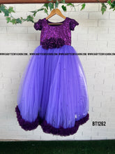 Load image into Gallery viewer, BT1262 Amethyst Sparkle Party Gown - A Touch of Twilight Elegance