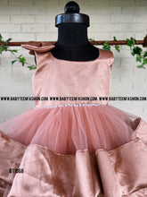 Load image into Gallery viewer, BT1068 Rose Gold Ruffle Dress - Little Fashionista's Delight