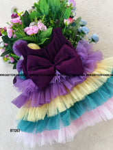 Load image into Gallery viewer, BT1063 Flower Theme Multicolour Frock