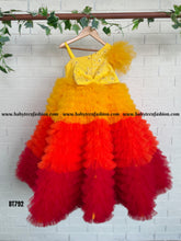 Load image into Gallery viewer, BT792 Sunset Glow Party Gown - Brighten the Room with Every Giggle