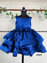Load image into Gallery viewer, BT1075 Royal Rhapsody: Sapphire Elegance Party Gown for Trendsetting Tots