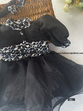 Load image into Gallery viewer, BT796 Chic Charcoal Frolic Dress - Modern Elegance for Mini Trendsetters