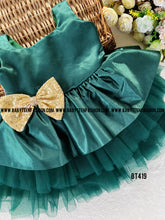 Load image into Gallery viewer, BT419 Emerald Elegance Festive Dress for Joyful Occasions