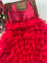Load image into Gallery viewer, BT804 Fiery Red Ruffle Fiesta Dress