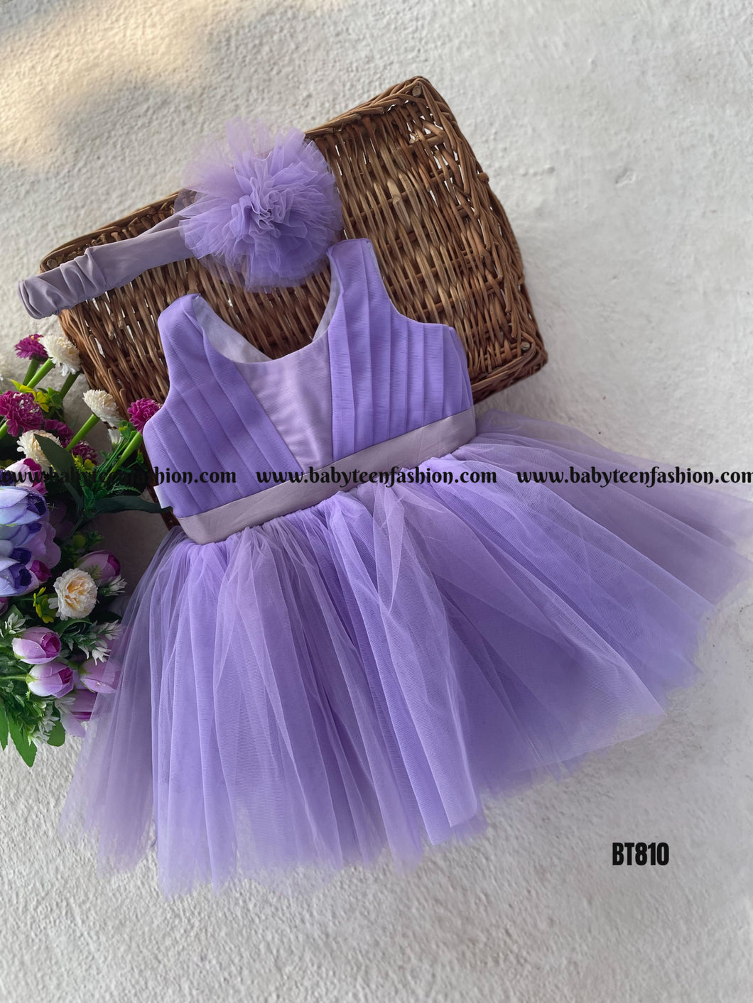 BT810 Lavender Dream Dress - A Whisk of Purple Perfection!