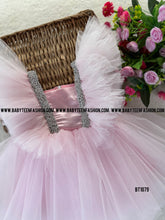 Load image into Gallery viewer, BT1079 Pink Whisper Party Frock - Where Elegance Meets Playfulness