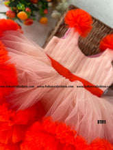 Load image into Gallery viewer, BT811 Fiery Coral Flutter Dress – Ignite Her Style