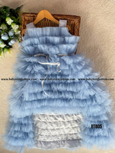 Load image into Gallery viewer, BT805 Serene Sky Ruffle Gown - Baby’s Graceful Gala