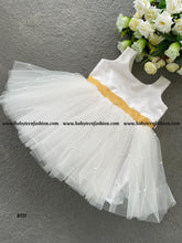 Load image into Gallery viewer, BT727 Sunshine Whimsy: Classic Ivory & Gold Dress