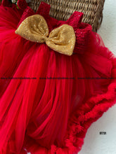 Load image into Gallery viewer, BT731 Crimson Couture Baby Gown – Bold Elegance for Little Belles
