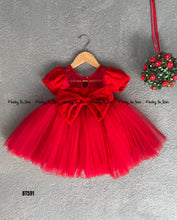 Load image into Gallery viewer, BT591 Crimson Cheer Dress – A Celebration of Cuteness