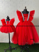 Load image into Gallery viewer, BT1370 Crimson Charm: Mom & Tot Glitter Gala Duo