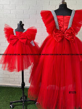 Load image into Gallery viewer, BT1370 Crimson Charm: Mom & Tot Glitter Gala Duo