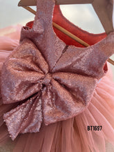 Load image into Gallery viewer, BT1697 Blush Sequin Charm Frock - Little One’s Dazzle Delight!
