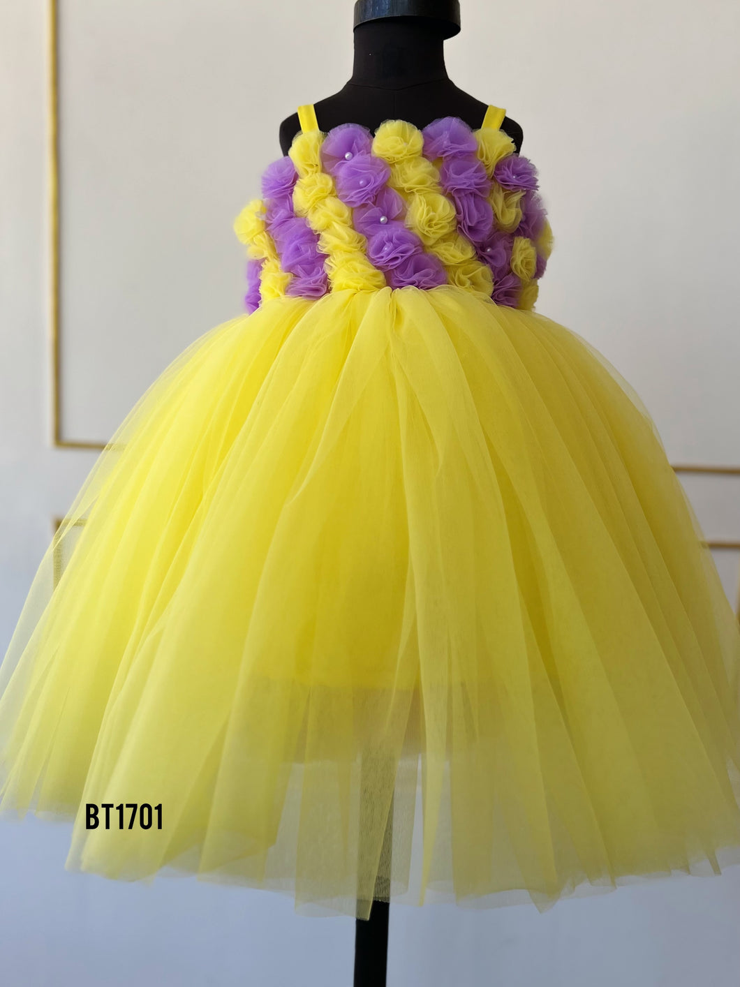 BT1701 Sunshine & Lavender Blooms Dress - The Essence of Joy