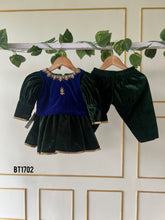Load image into Gallery viewer, BT1702 Emerald Elegance Velvet Ensemble

