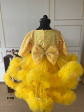 Load image into Gallery viewer, BT1476 Gold Yellow Luxury Bling Party wear
