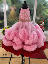 Load image into Gallery viewer, BT1480 Royal Rose Gold Rapture Dress - Luxurious Layers for Little Ladies

