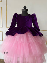 Load image into Gallery viewer, BT1711 Plum Princess Winter Gala Dress
