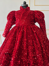 Load image into Gallery viewer, BT1714 Shimmer Winter Party Wear For Baby Girls
