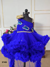 Load image into Gallery viewer, BT1486 Sapphire Elegance Dress - Dazzle in a Deep Blue Dream!
