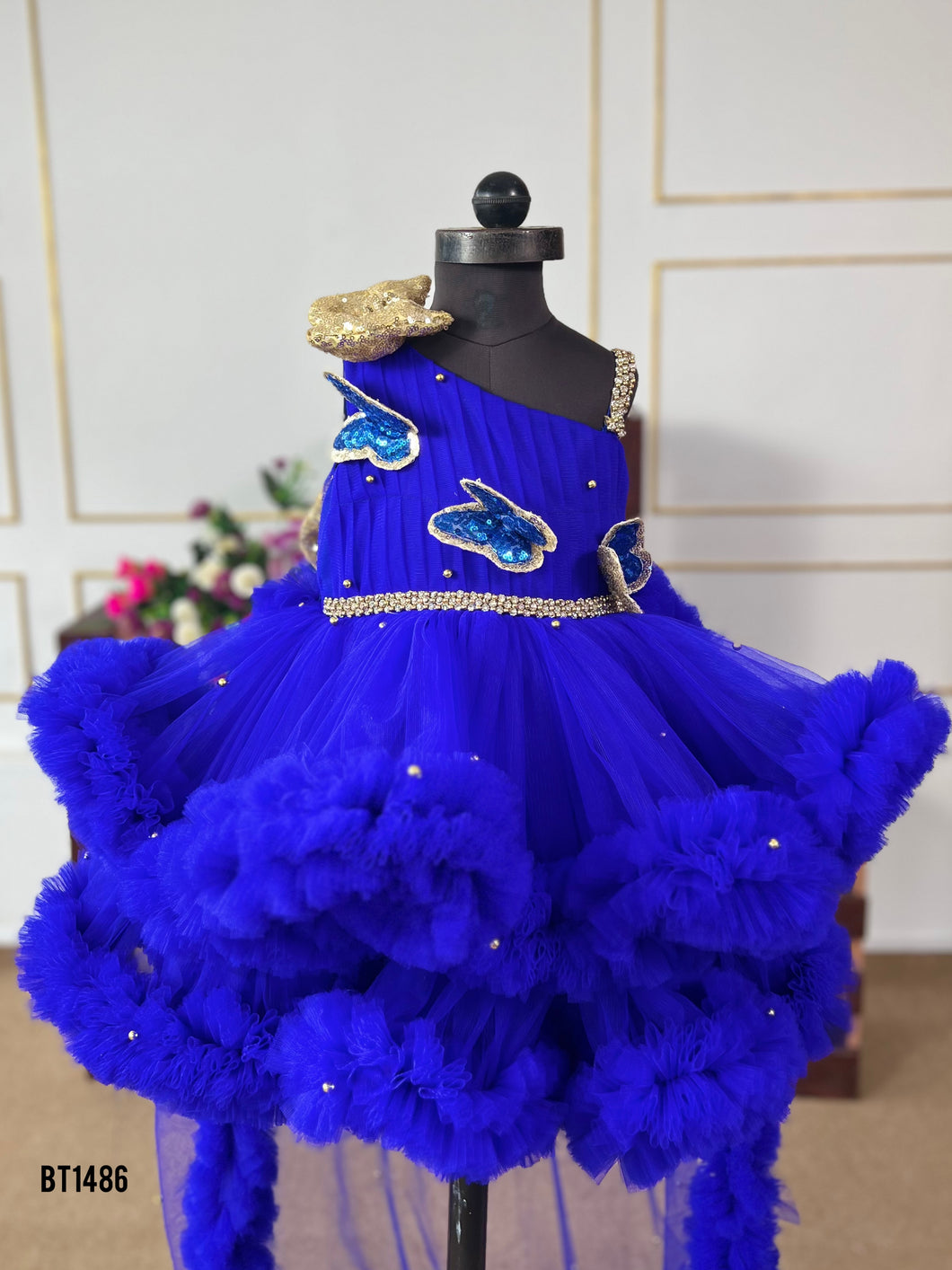 BT1486 Sapphire Elegance Dress - Dazzle in a Deep Blue Dream!