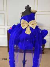 Load image into Gallery viewer, BT1486 Sapphire Elegance Dress - Dazzle in a Deep Blue Dream!
