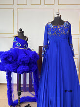 Load image into Gallery viewer, BT1486 Sapphire Elegance Dress - Dazzle in a Deep Blue Dream!
