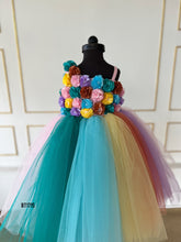 Load image into Gallery viewer, BT1715 Multi Colour Flower Theme Birthday Party Dress
