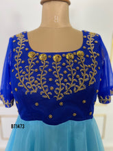 Load image into Gallery viewer, BT1473 Sapphire Serenade: Royal Blue Elegance Mommy &amp; Me Gowns
