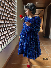 Load image into Gallery viewer, BT1716 Bling Party Wear Frock For Baby Girls
